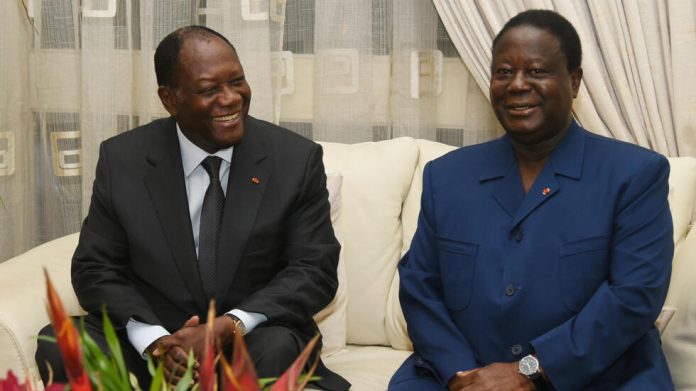 Henri Konan BÃ©diÃ© et Alassane Ouattara